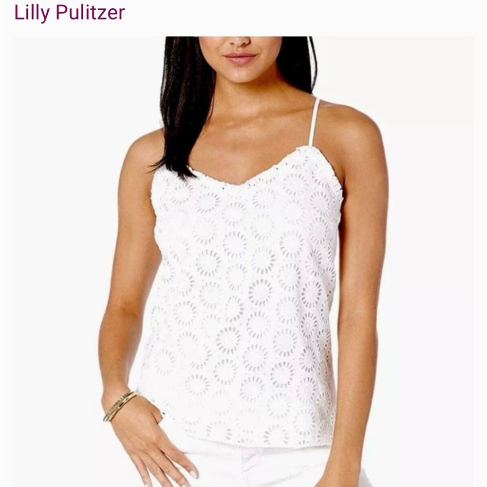 Lilly Pulitzer White Eyelet Women's Top